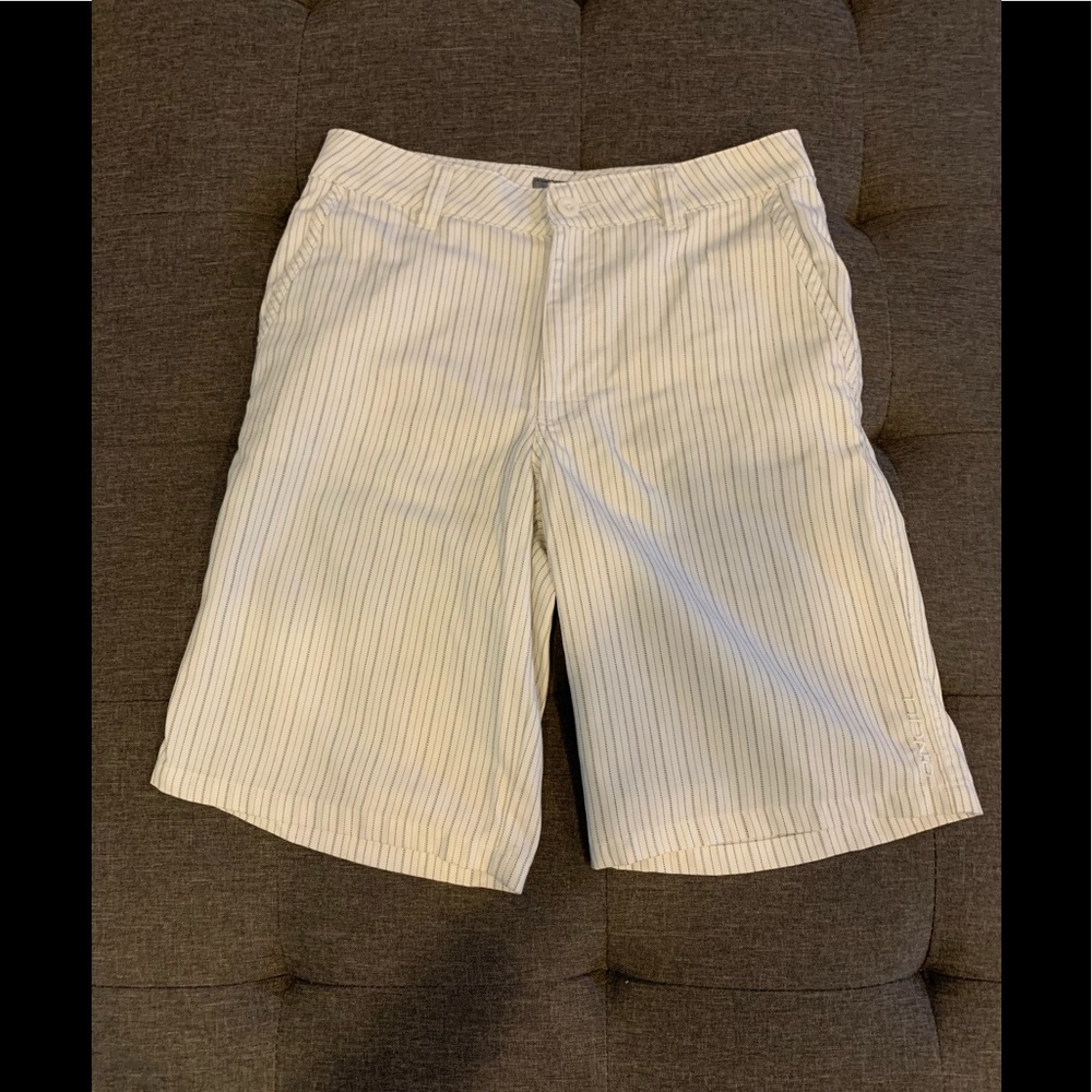 O’Neill White Pinstripe Shorts